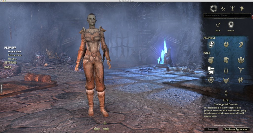 Exploring the Elder Scrolls Online - Racial and Alliance Starting screen